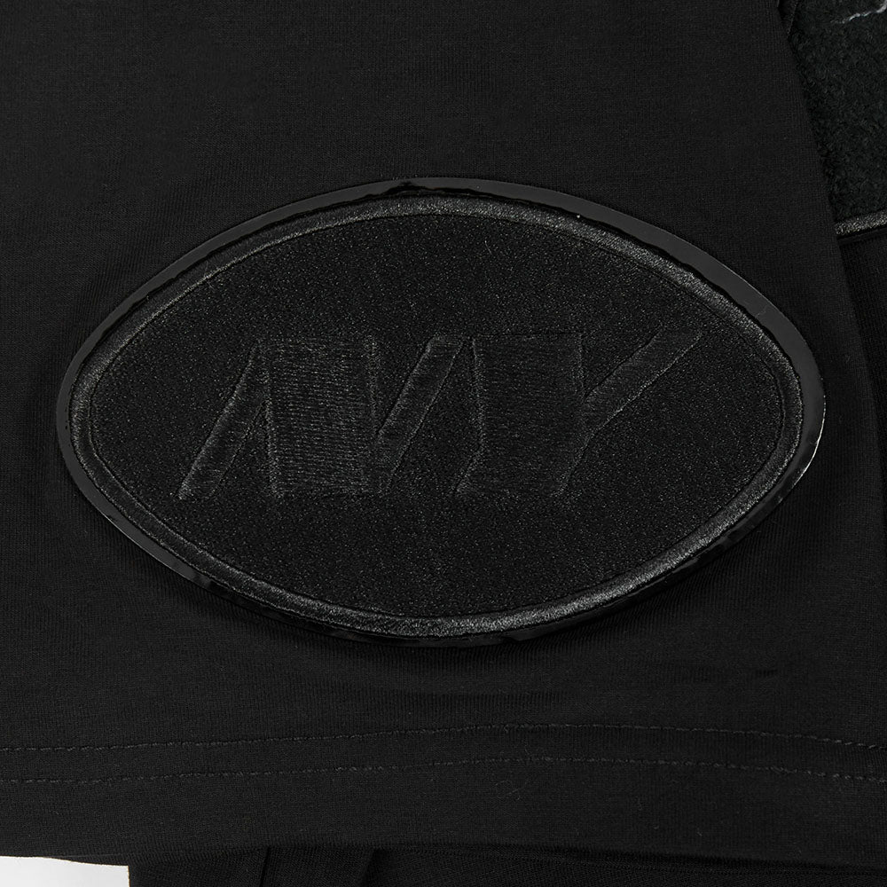 NFL NEW YORK JETS TRIPLE BLACK T-SHIRT EN JERSEY SIMPLE POUR HOMME (NOIR)