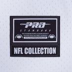 NFL NEW YORK JETS CLASSIC MESH CHEMISE BOUTONNÉE POUR HOMME (BLANC/NOIR/BLANC)