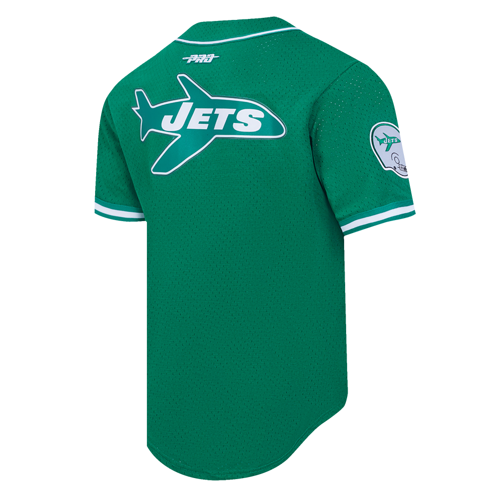 NFL NEW YORK JETS JOE NAMATH #12 MESH CHEMISE BOUTONNÉE POUR HOMME (VERT KELLY)