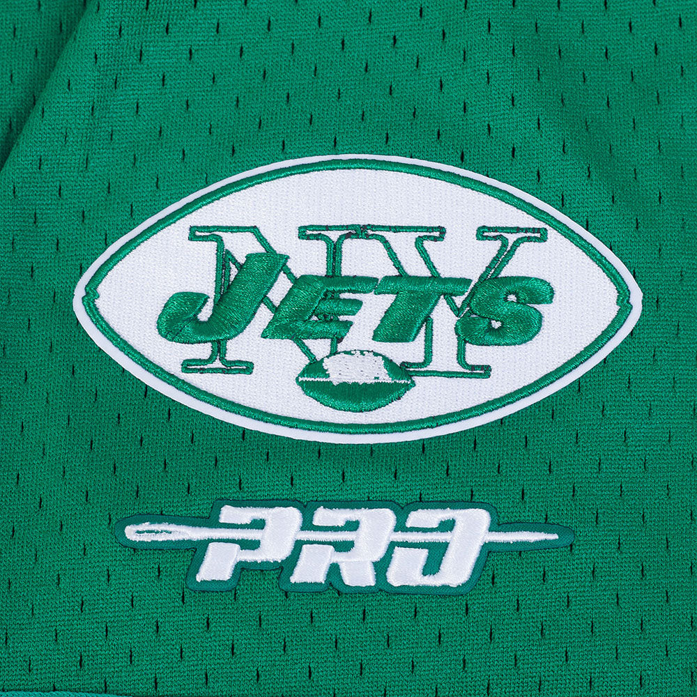 NFL NEW YORK JETS JOE NAMATH #12 MESH CHEMISE BOUTONNÉE POUR HOMME (VERT KELLY)