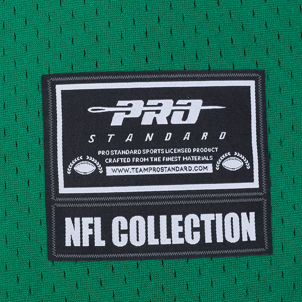 NFL NEW YORK JETS JOE NAMATH #12 MESH CHEMISE BOUTONNÉE POUR HOMME (VERT KELLY)