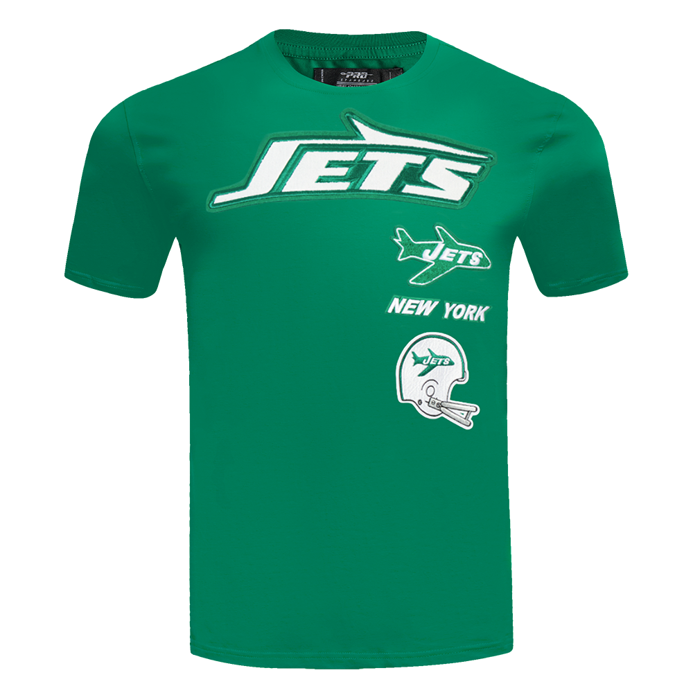 NFL NEW YORK JETS RETRO CLASSIC T-SHIRT À RAYURES POUR HOMME (VERT KELLY)