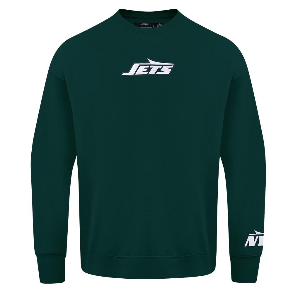 NFL NEW YORK JETS WINGSPAN MEN'S DROP SHOULDER LS TEE (FOREST GREEN)