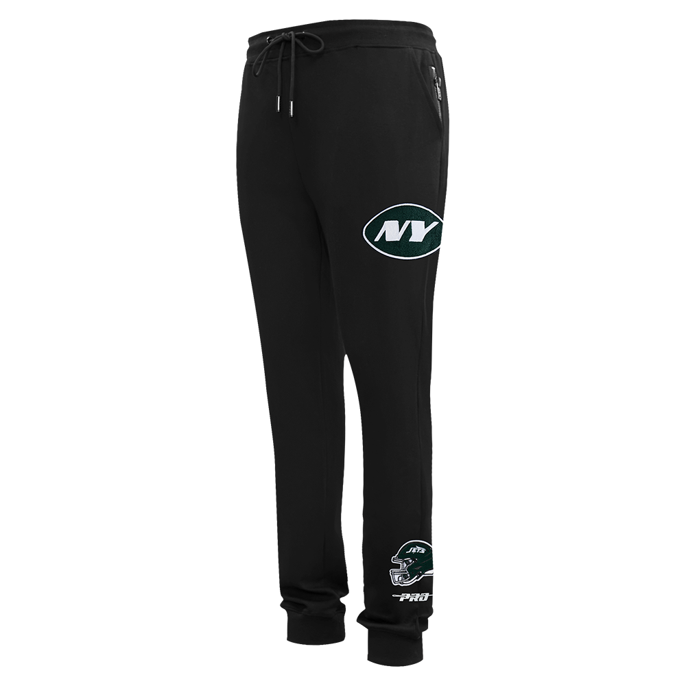 NFL NEW YORK JETS CLASSIC CHENILLE MEN'S DK JOGGER (BLACK)
