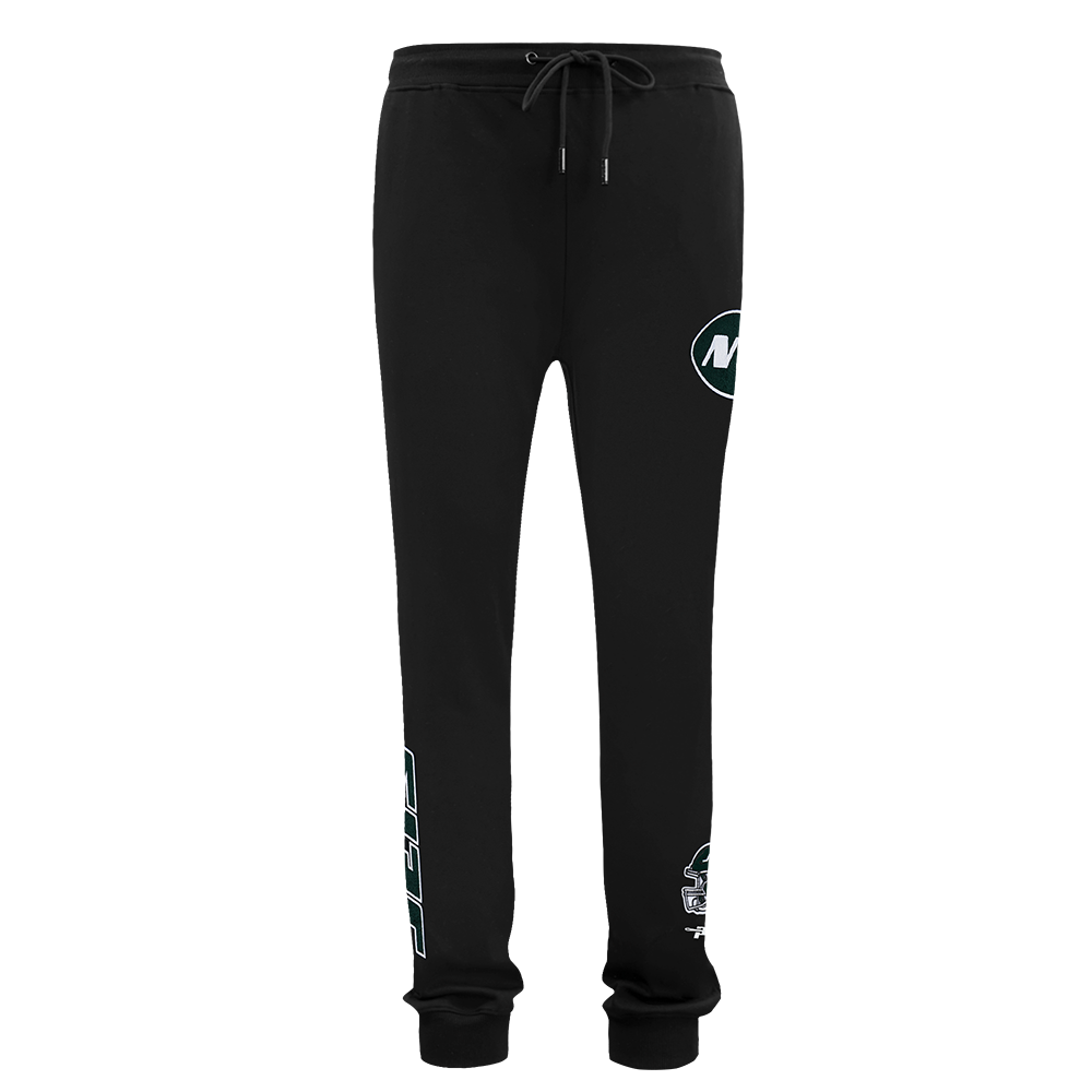 NFL NEW YORK JETS CLASSIC CHENILLE MEN'S DK JOGGER (BLACK)