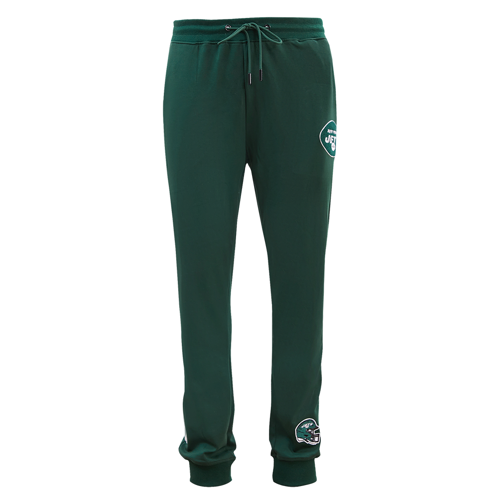 NFL NEW YORK JETS CLASSIC CHENILLE PANTALON JOGGER EN MAILLE DOUBLE POUR HOMME (VERT FORÊT)