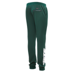 NFL NEW YORK JETS CLASSIC CHENILLE PANTALON JOGGER EN MAILLE DOUBLE POUR HOMME (VERT FORÊT)