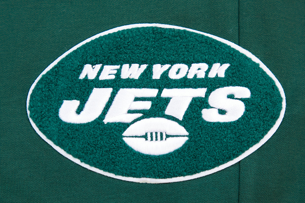 NFL NEW YORK JETS CLASSIC CHENILLE PANTALON JOGGER EN MAILLE DOUBLE POUR HOMME (VERT FORÊT)