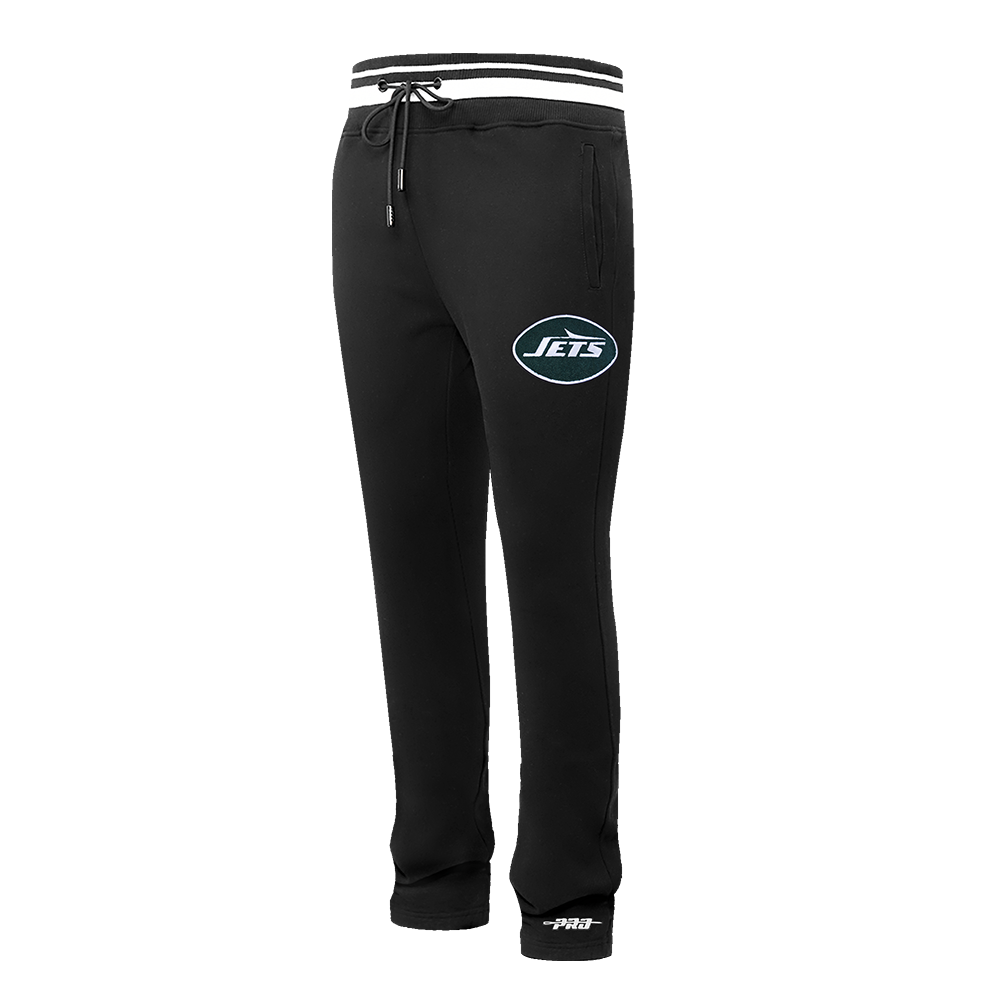 NFL NEW YORK JETS MASH UP PANTALON OUATÉ EN MOLLETON CÔTELÉ POUR HOMME (NOIR)