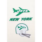 NFL NEW YORK JETS RETRO CLASSIC PANTALON OUATÉ EN MOLLETON POUR HOMME (COQUILLE D'ŒUF/VERT KELLY)