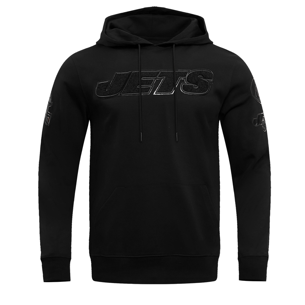 NFL NEW YORK JETS TRIPLE BLACK CHANDAIL À CAPUCHON POUR HOMME (TRIPLE NOIR)