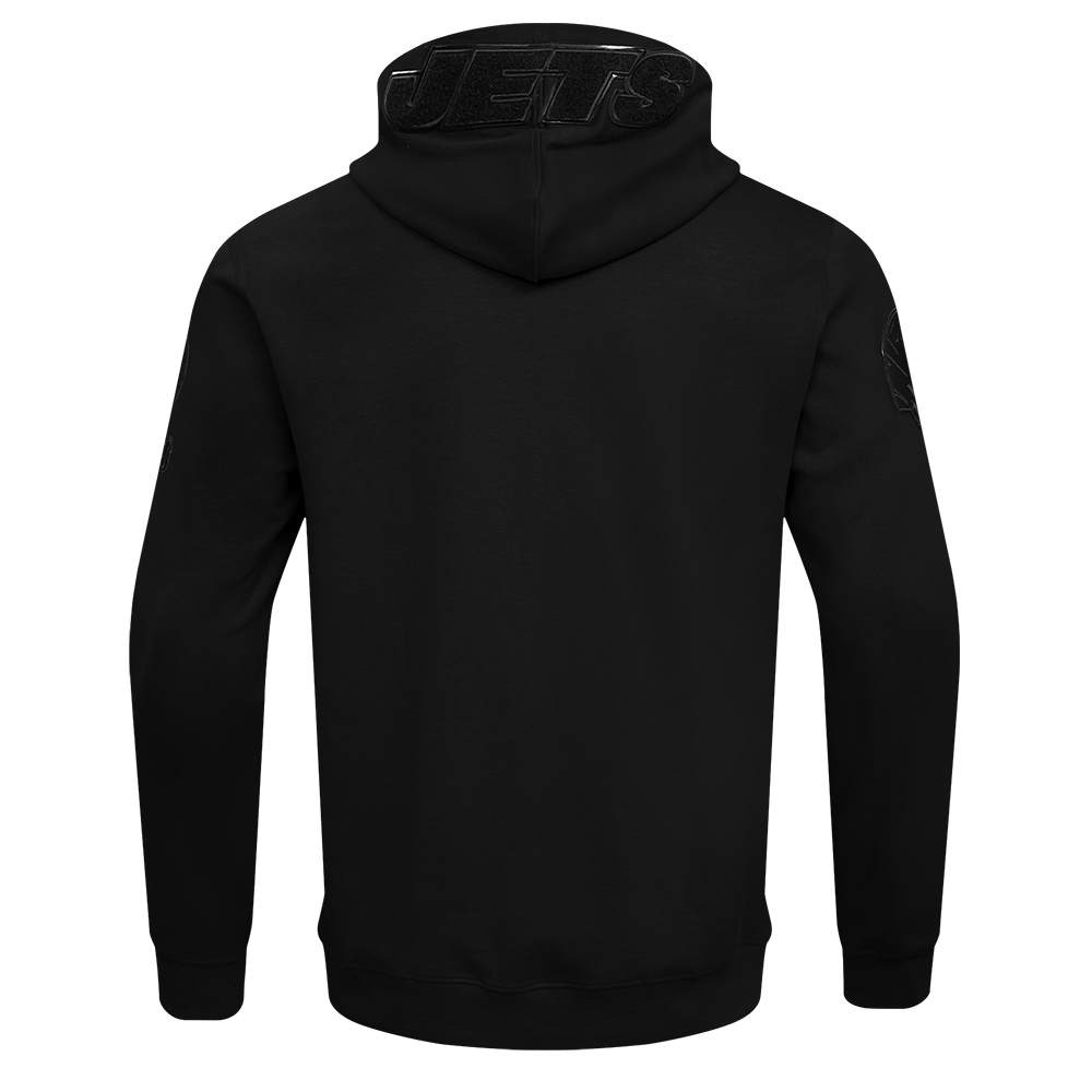 NFL NEW  YORK JETS TRIPLE BLACK MEN'S DK FZ HOODIE (TRIPLE BLACK)