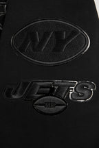 NFL NEW  YORK JETS TRIPLE BLACK MEN'S DK FZ HOODIE (TRIPLE BLACK)