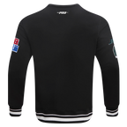 NFL NEW YORK JETS MASH UP MEN'S RIB FLC CREWNECK (BLACK)