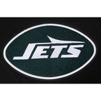 NFL NEW YORK JETS MASH UP MEN'S RIB FLC CREWNECK (BLACK)
