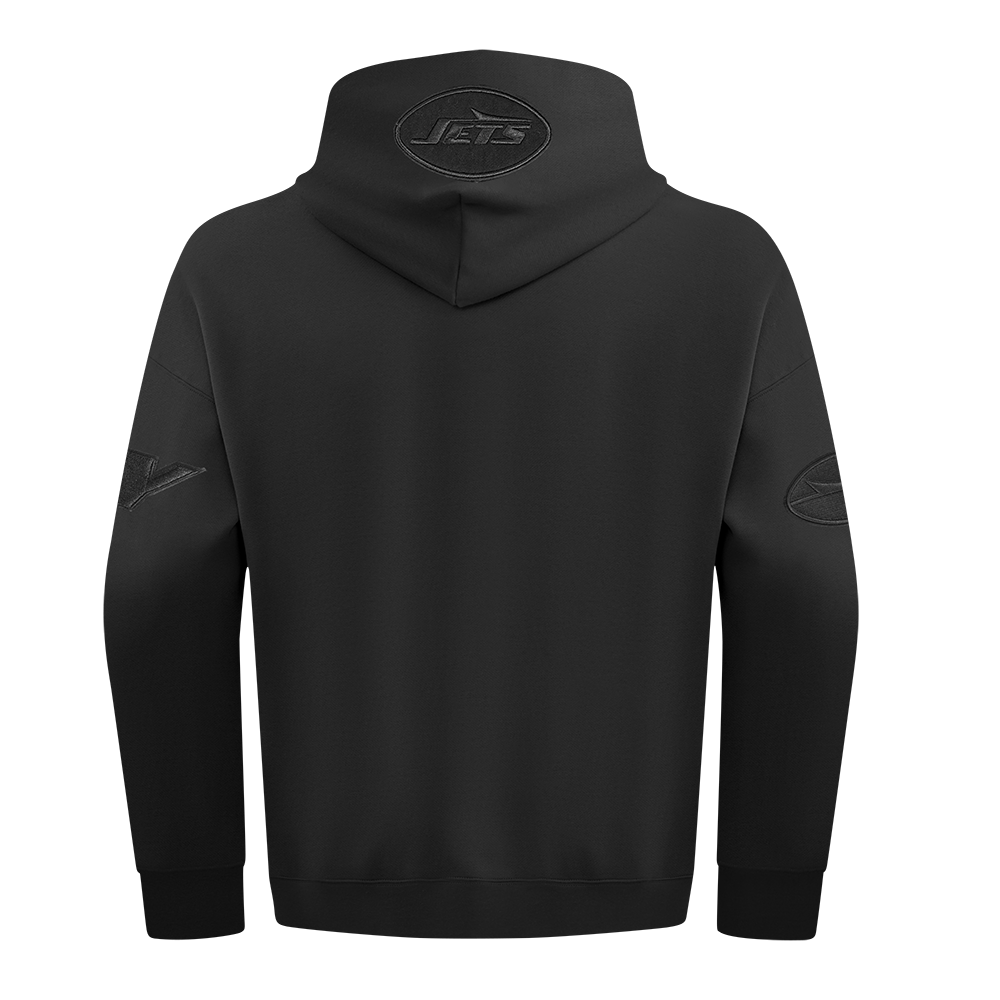 NFL NEW YORK JETS NEUTRAL CHANDAIL À CAPUCHON À ÉPAULES TOMBANTES POUR HOMME (NOIR)