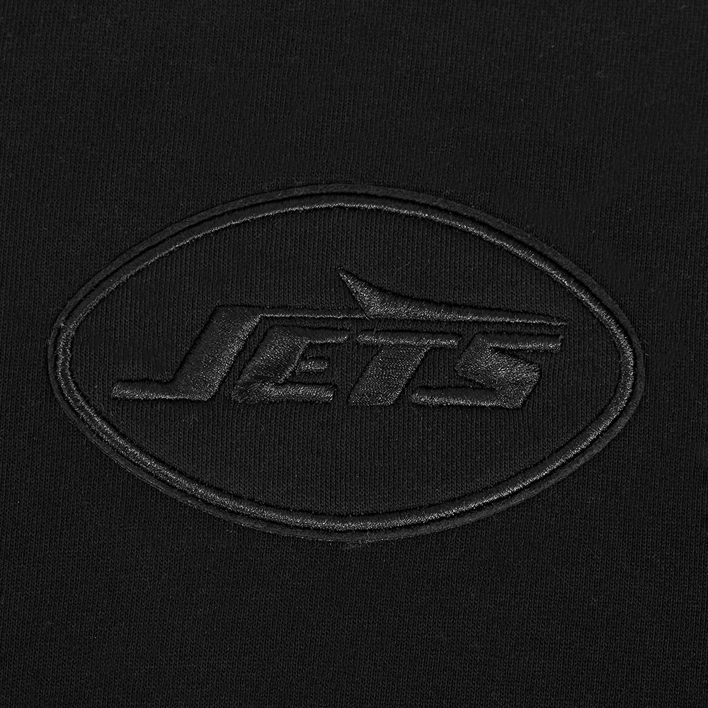 NFL NEW YORK JETS NEUTRAL CHANDAIL À CAPUCHON À ÉPAULES TOMBANTES POUR HOMME (NOIR)