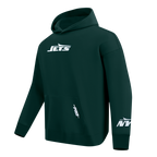 NFL NEW YORK JETS WINGSPAN MEN'S DROP SHOULDER FLC PO HOODIE (FOREST GREEN)