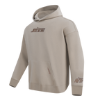 NFL NEW YORK JETS WINGSPAN CHANDAIL À CAPUCHON EN MOLLETON À ÉPAULES TOMBANTES POUR HOMME (TAUPE)