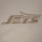 NFL NEW YORK JETS WINGSPAN CHANDAIL À CAPUCHON EN MOLLETON À ÉPAULES TOMBANTES POUR HOMME (TAUPE)