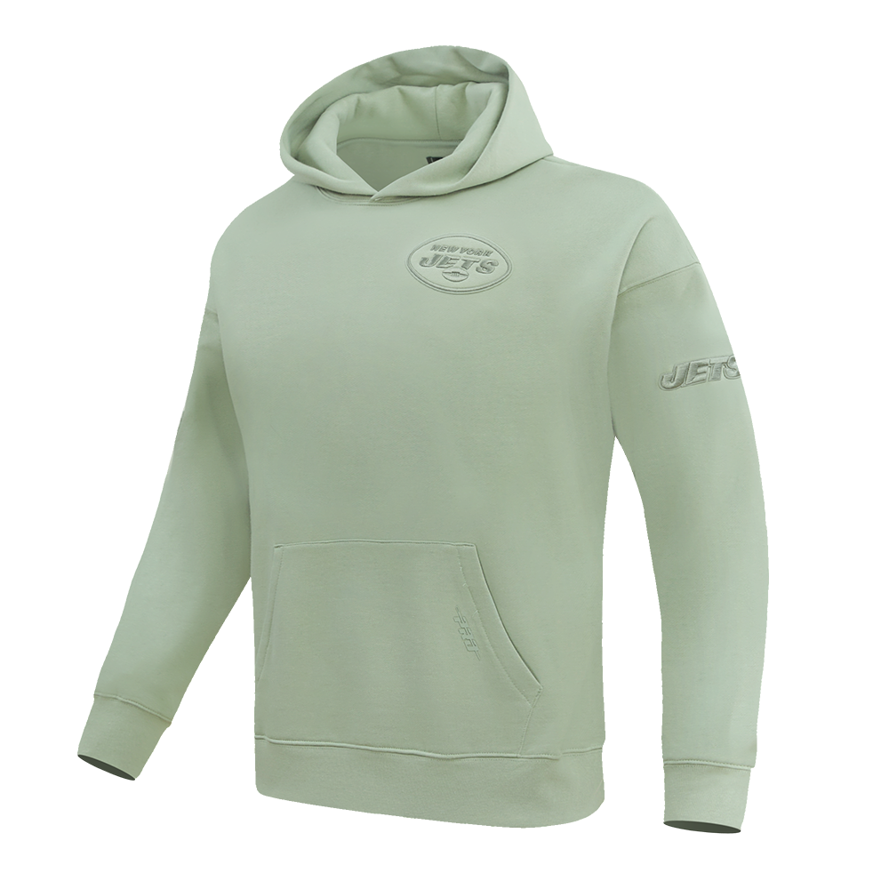 NFL NEW YORK JETS NEUTRAL DROP SHOULDER MEN'S PO HOODIE (MOSS)