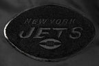 NFL NEW  YORK JETS TRIPLE BLACK MEN'S SATIN JACKET (TRIPLE BLACK MEN'S)