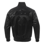 NFL NEW  YORK JETS TRIPLE BLACK MEN'S SATIN JACKET (BLACK MEN'S)