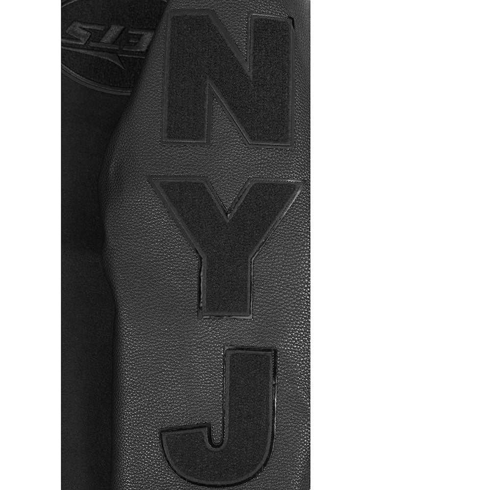 NFL NEW YORK JETS TRIPLE BLACK BLOUSON COLLÉGIAL EN LAINE POUR HOMME (NOIR DE JAIS HOMME)