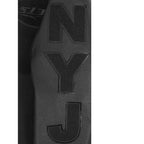 NFL NEW YORK JETS TRIPLE BLACK BLOUSON COLLÉGIAL EN LAINE POUR HOMME (NOIR DE JAIS HOMME)