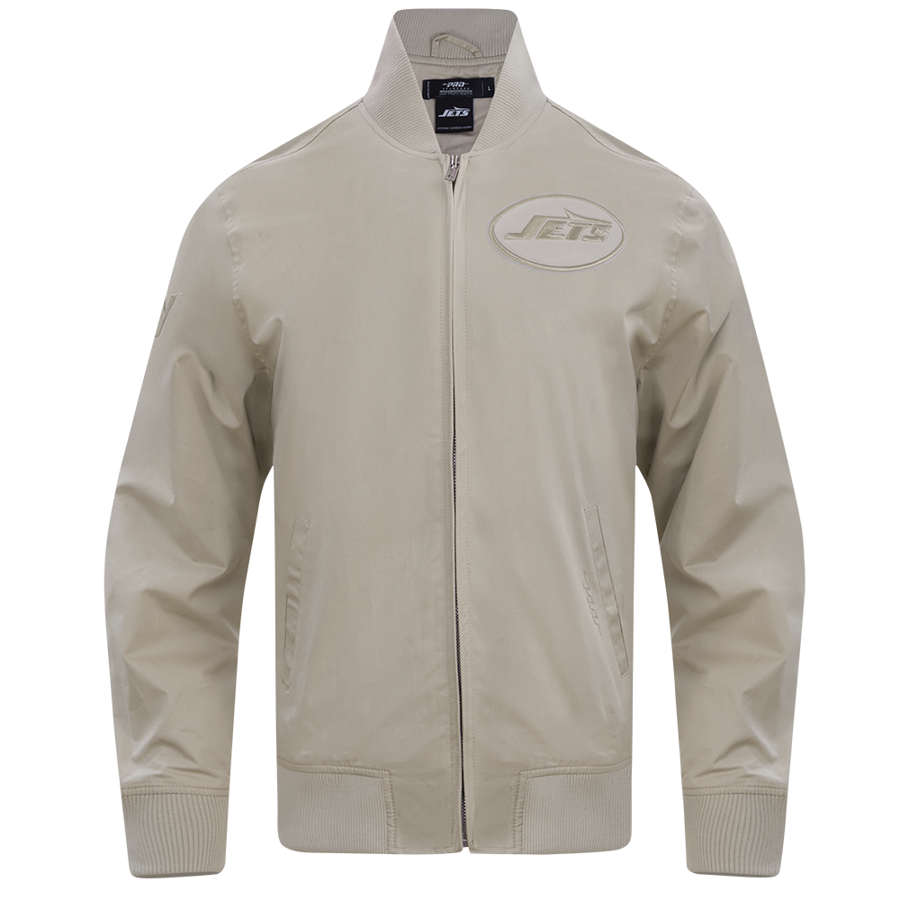 NFL NEW YORK JETS NEUTRAL BLOUSON EN SERGÉ POUR HOMME POUR HOMME (TAUPE)