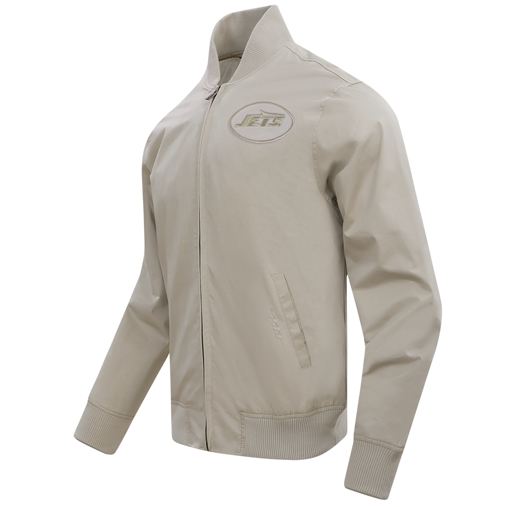 NFL NEW YORK JETS NEUTRAL BLOUSON EN SERGÉ POUR HOMME POUR HOMME (TAUPE)