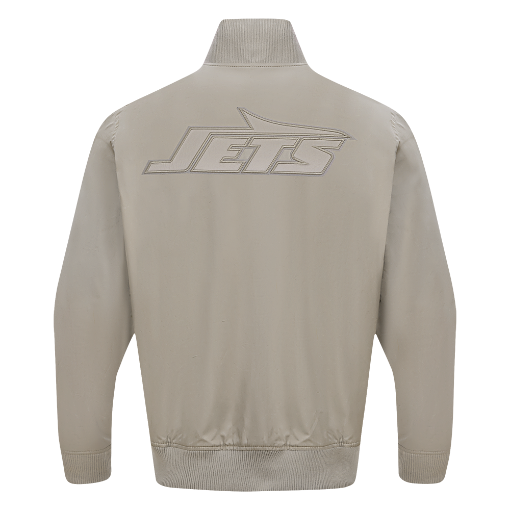 NFL NEW YORK JETS NEUTRAL BLOUSON EN SERGÉ POUR HOMME POUR HOMME (TAUPE)
