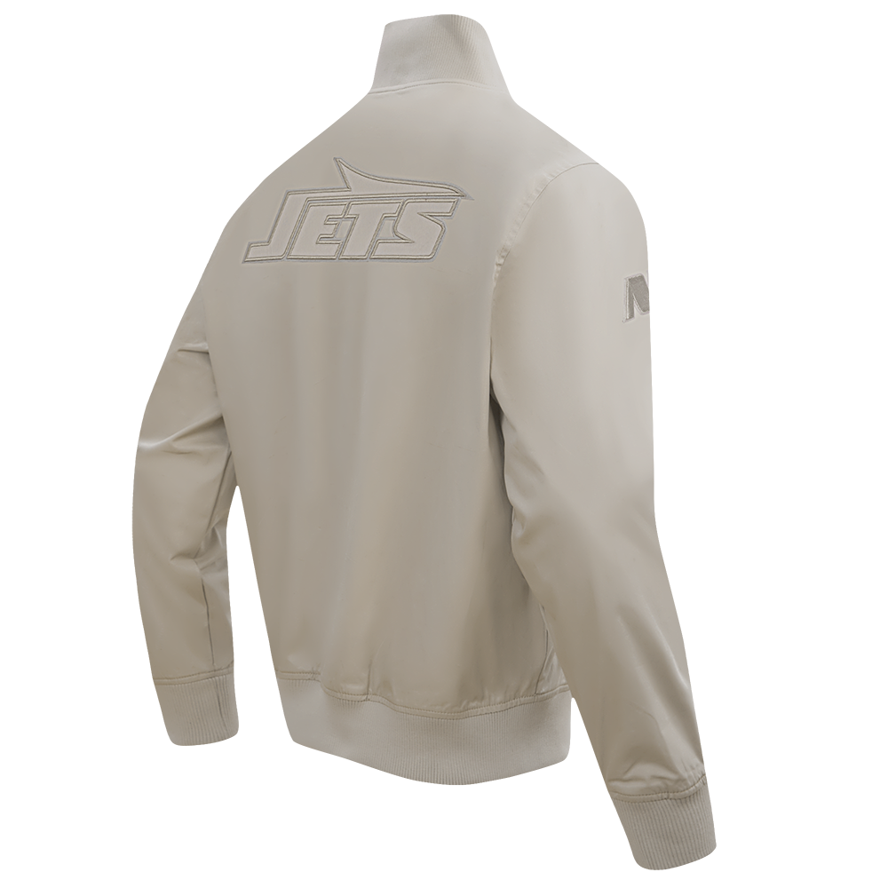 NFL NEW YORK JETS NEUTRAL BLOUSON EN SERGÉ POUR HOMME POUR HOMME (TAUPE)