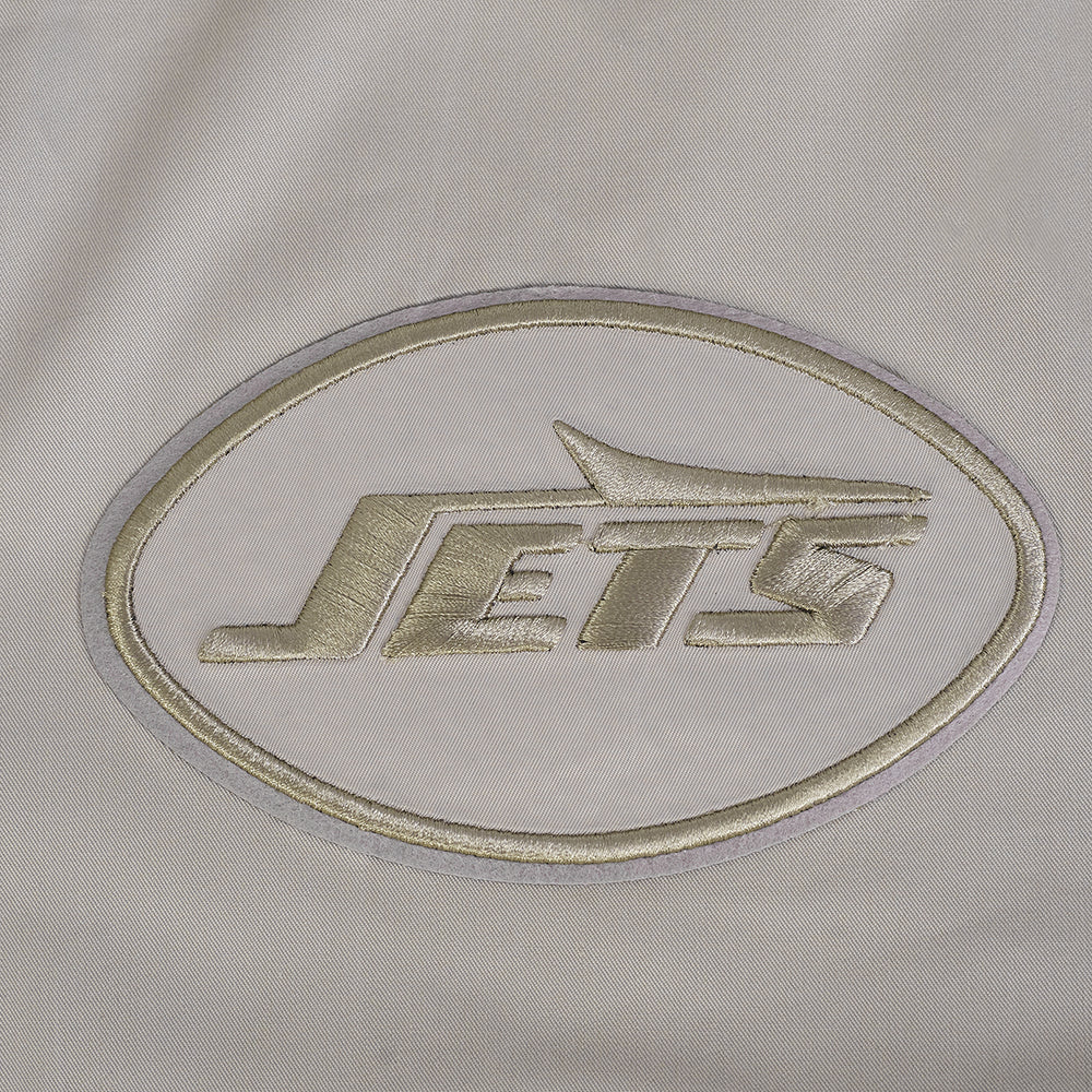 NFL NEW YORK JETS NEUTRAL BLOUSON EN SERGÉ POUR HOMME POUR HOMME (TAUPE)