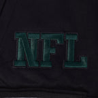 NFL NEW YORK JETS PRO GAME DAY MEN'S DBL KNIT JACKET (BLACK/SILVER/WHITE)