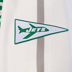NFL NEW YORK JETS BLOUSON RÉTRO PRO GAME DAY (COQUILLE D'ŒUF/TAUPE/COQUILLE D'ŒUF)