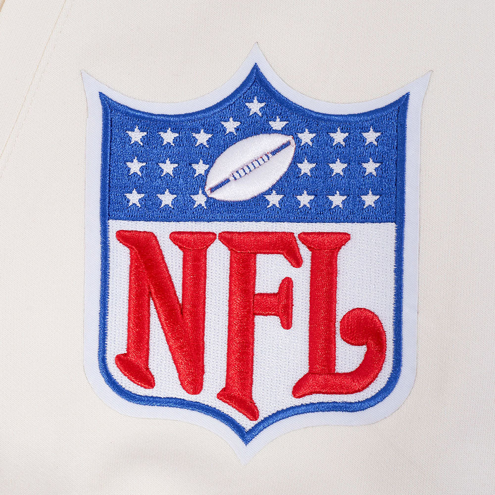 NFL NEW YORK JETS BLOUSON RÉTRO PRO GAME DAY (COQUILLE D'ŒUF/TAUPE/COQUILLE D'ŒUF)