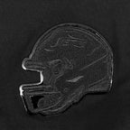 NFL NEW YORK JETS TRIPLE BLACK T-SHIRT EN JERSEY SIMPLE À COUPE CARRÉE POUR FEMME (NOIR)