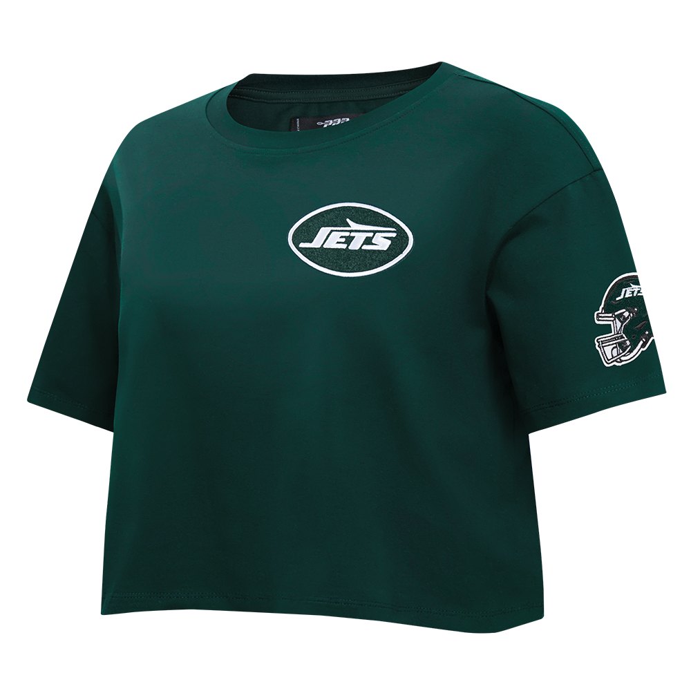 NFL NEW YORK JETS CLASSIC WOMEN'S SJ BOXY TEE (FOREST GREEN)
