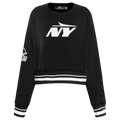 NFL NEW YORK JETS MASHUP WOMEN'S RIB CREWNECK (BLACK)