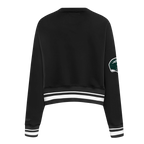 NFL NEW YORK JETS MASHUP WOMEN'S RIB CREWNECK (BLACK)