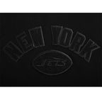 NFL NEW YORK JETS TRIPLE BLACK CHANDAIL À COL ROND EN MOLLETON POUR FEMME (NOIR)