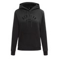 NFL NEW YORK JETS TRIPLE BLACK WOMEN'S FLC PO HOODIE (BLACK)