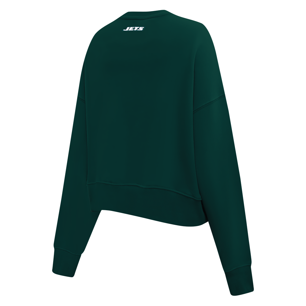 NFL NEW YORK JETS CLASSIC WOMEN'S FLC CREWNECK (FOREST GREEN)