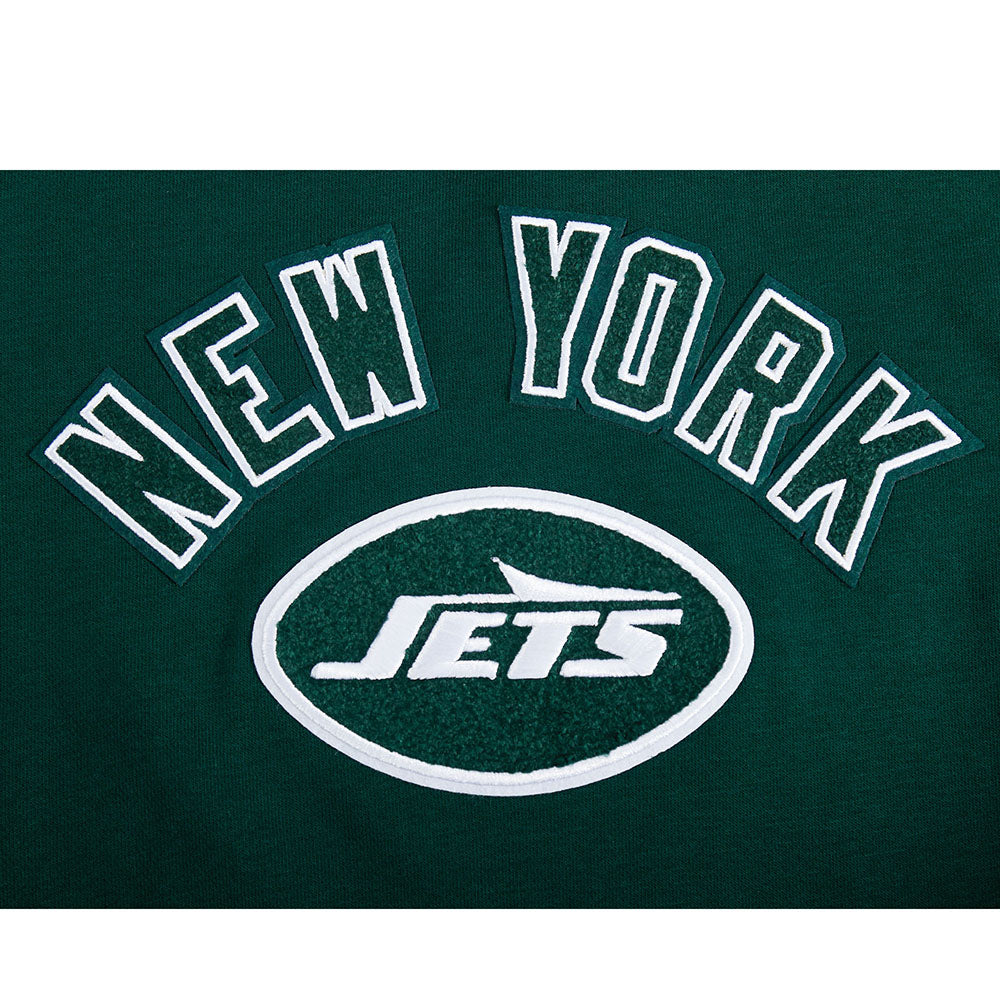 NFL NEW YORK JETS CLASSIC WOMEN'S FLC CREWNECK (FOREST GREEN)