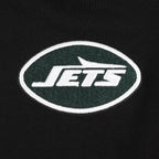NFL NEW YORK JETS CLASSIC CHANDAIL À CAPUCHON COURT EN MOLLETON POUR FEMME (NOIR)