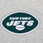 NFL NEW YORK JETS CLASSIC CHANDAIL À CAPUCHON COURT EN MOLLETON POUR FEMME (GRIS CHINÉ)