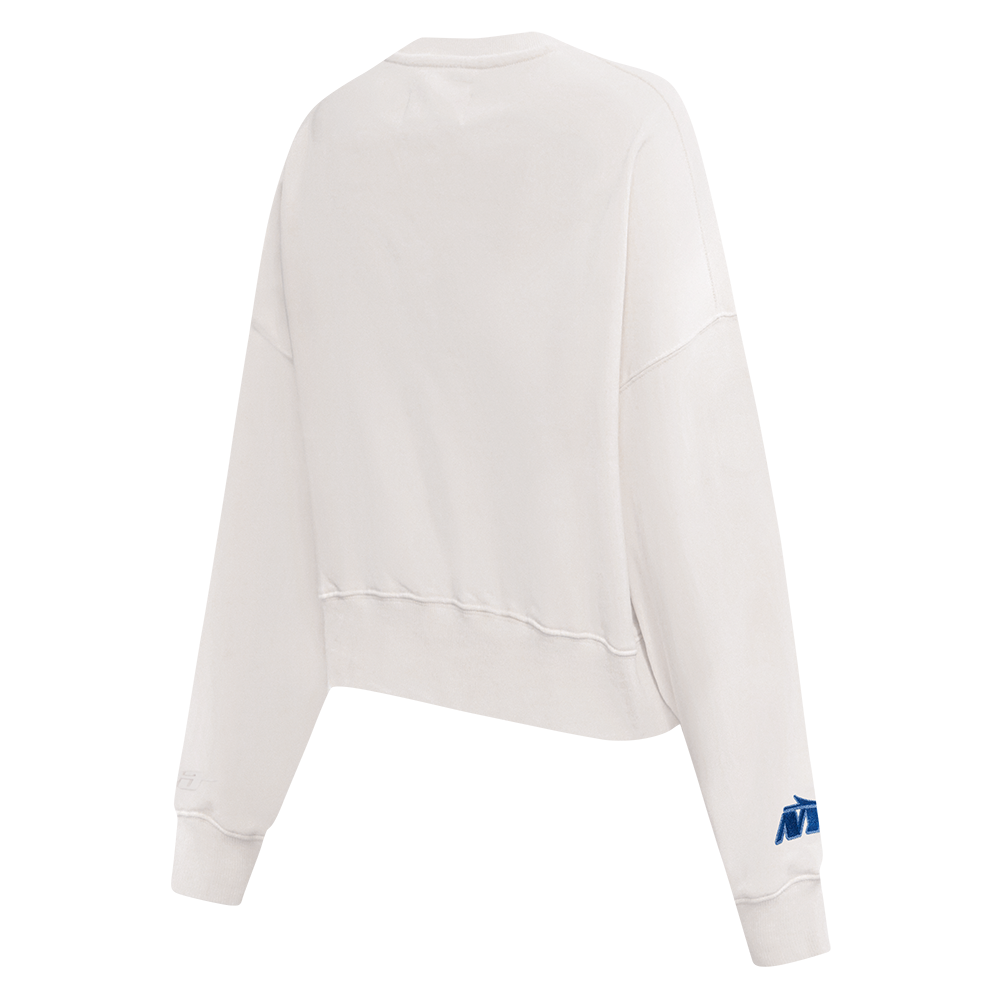 NFL NEW YORK JETS VARSITY BLUES WOMEN'S FLC CREWNECK (LINEN)