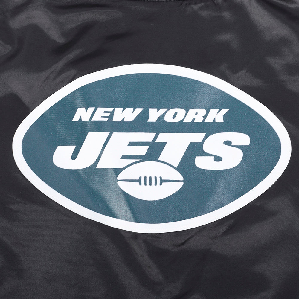 NFL NEW YORK JETS CLASSIC WOMEN'S SATIN JACKET (BLACK)