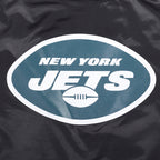 NFL NEW YORK JETS CLASSIC WOMEN'S SATIN JACKET (BLACK)